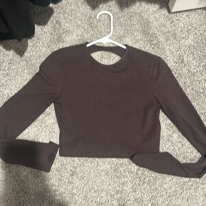 H&M cropped open back top